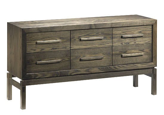 Contemporary Chest of Drawers in Ash with Onyx stain