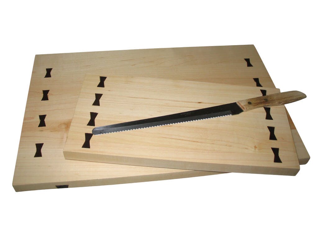 Serving Tray & Cutting Board - Hard Maple / Black Walnut Butterfly Joints